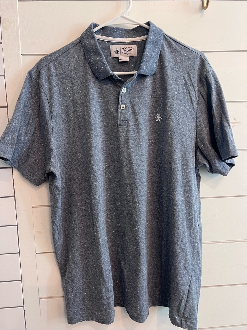 Original Penguin Heather Slate Blue Polo